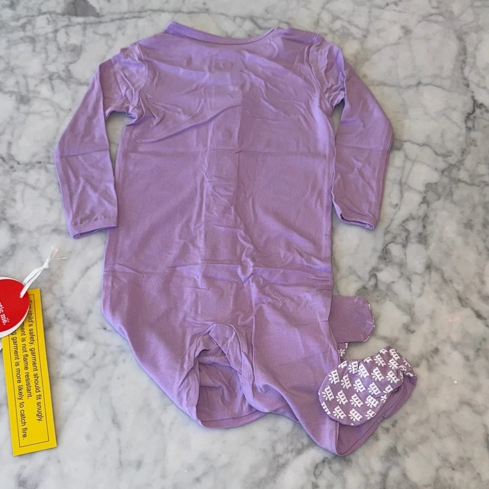 NWT MAGNETIC ME MODAL PURPLE FOOTIE 9/12M